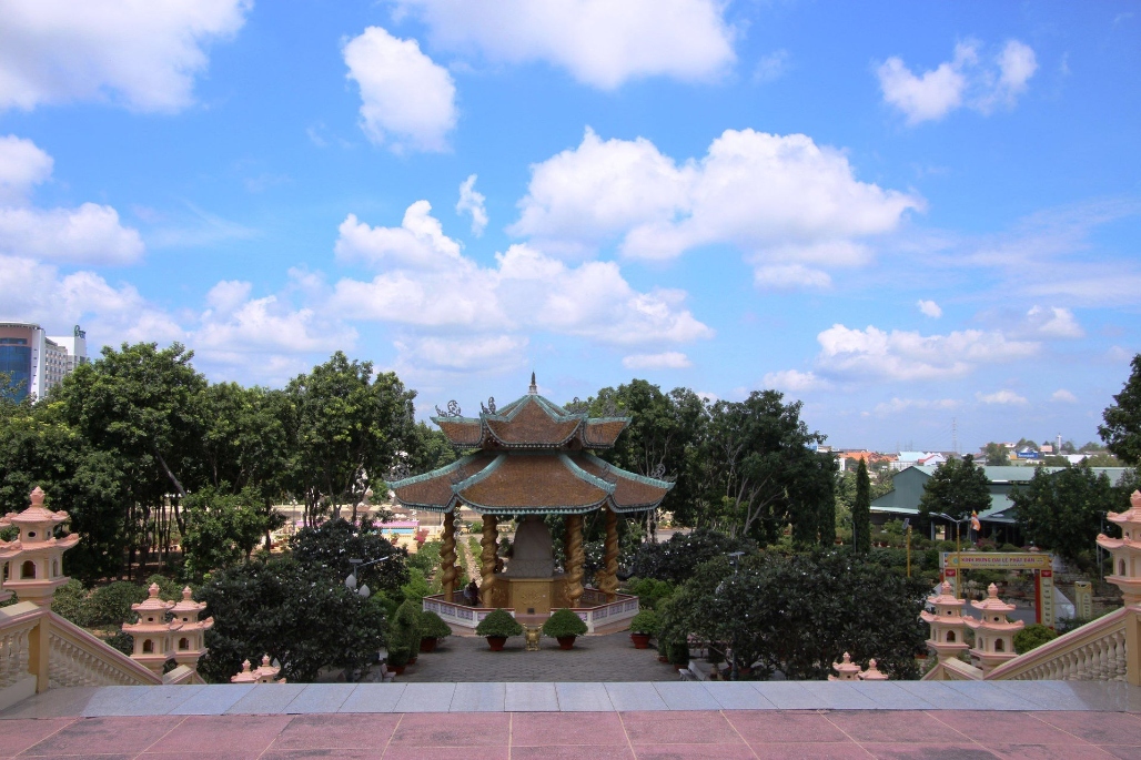 Không gian thanh tịnh ở chùa Đại Tòng Lâm mang lại sự yên bình